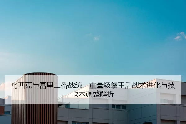 乌西克与富里二番战统一重量级拳王后战术进化与技战术调整解析